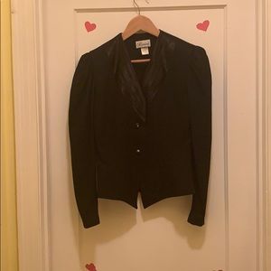 Black jacket with rhinestone buttons